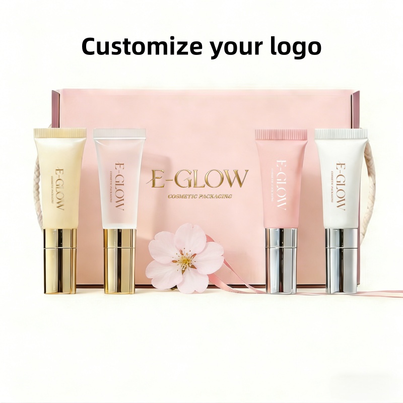 Luxury Skincare Wholesale - 【ロゴカスタム】100個入りカスタマイズされた高級10mlスキンケアローションリップグロスタイプの化粧品チューブ亜鉛合金マッサージヘッド卸売
