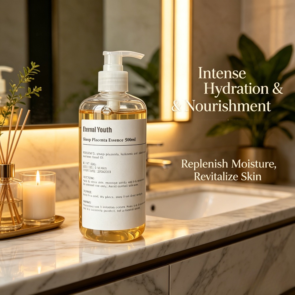 Placenta Extract Serum - 500ml 羊プラセンタ エッセンス リキッド セラム アンチエイジング