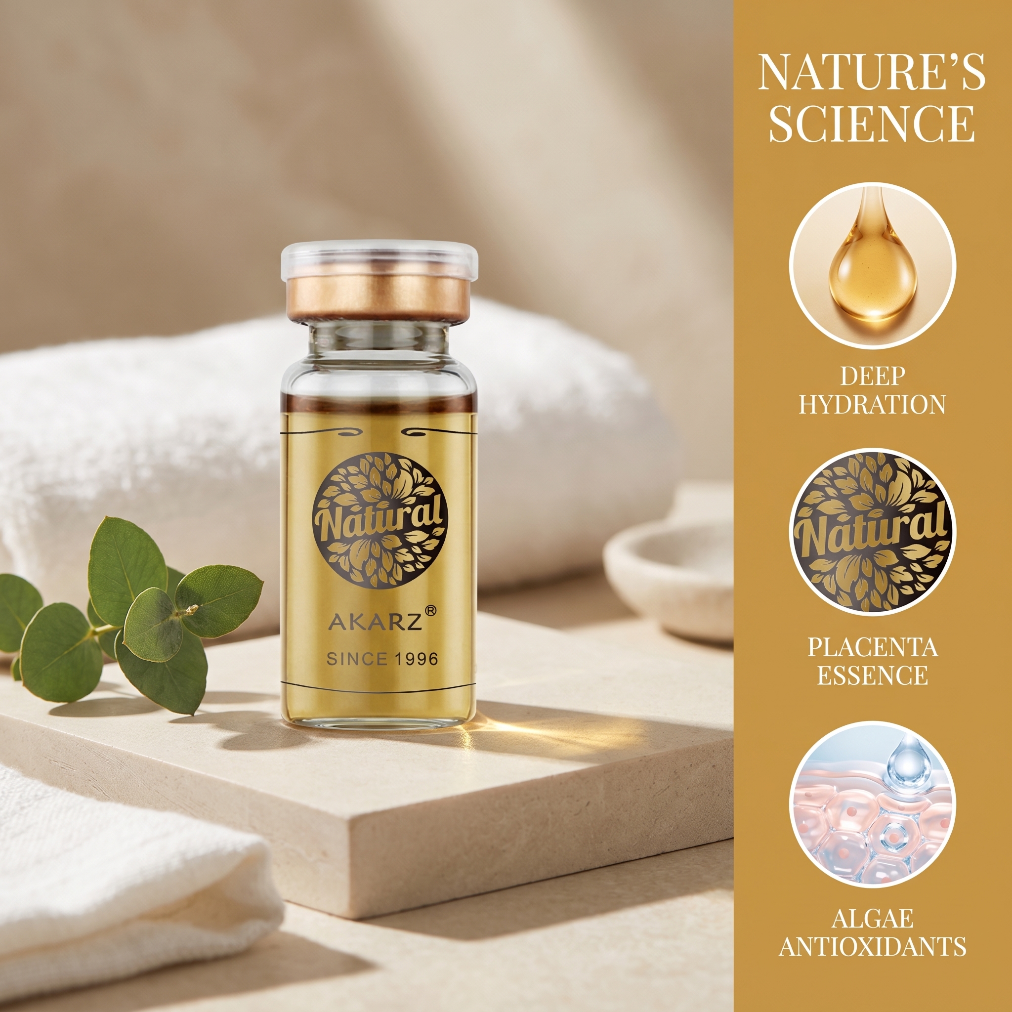 AKARZ プラセンタ セラム モイスチャライジング クリー - Placenta Extract Serum のレビューと価格
