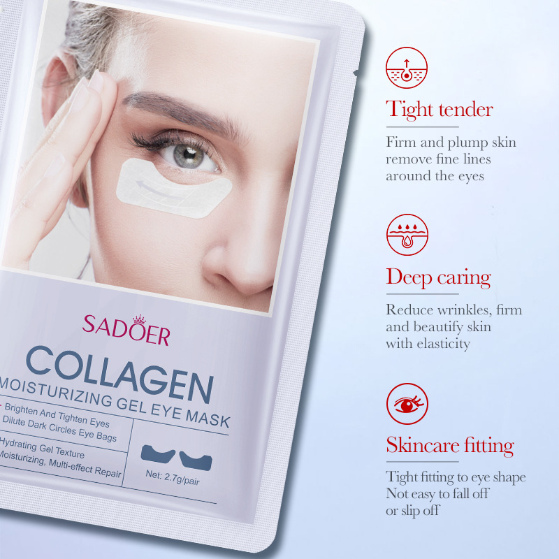 5ペア-ナチュラルコラーゲンジェルアイマスク,保湿,しわ防止 - Oligopeptide Wrinkle のレビューと価格