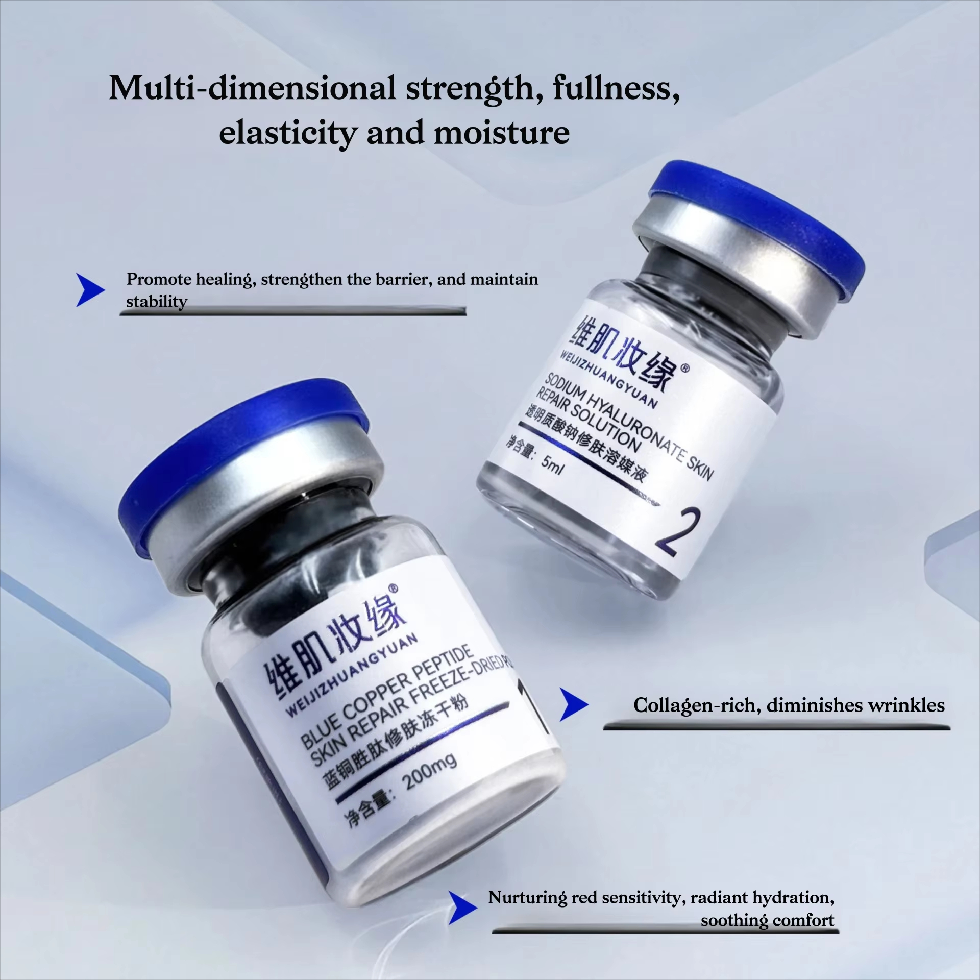 プレミアム 200mg GHK‑Cu ブルーカッパーペプチド - Oligopeptide Wrinkle のレビューと価格