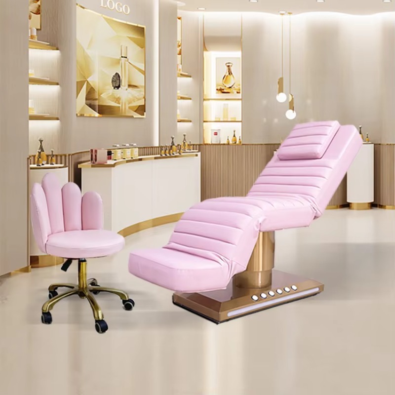 スキンケア用ピンク化粧品フェイシャルビューティーベッド、電動 - Luxury Skincare Aesthetic のレビューと価格