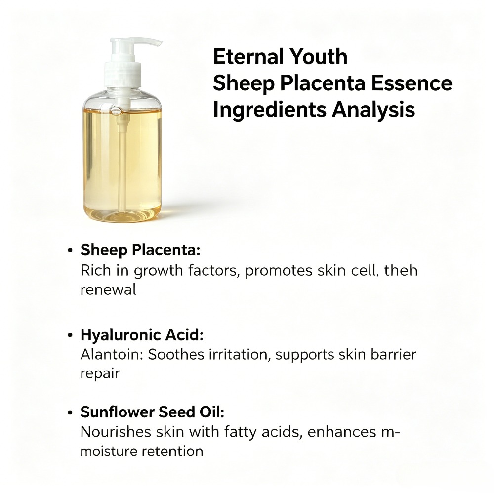 羊プラセンタ エッセンス液体血清エイジレス抵抗老化スキンケア - Placenta Extract Serum のレビューと価格