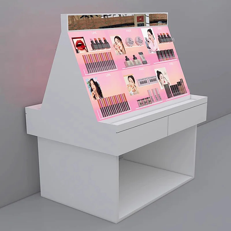 カスタム高級サロン用スキンケアディスプレイキャビネットLED - Luxury Skincare Shop のレビューと価格