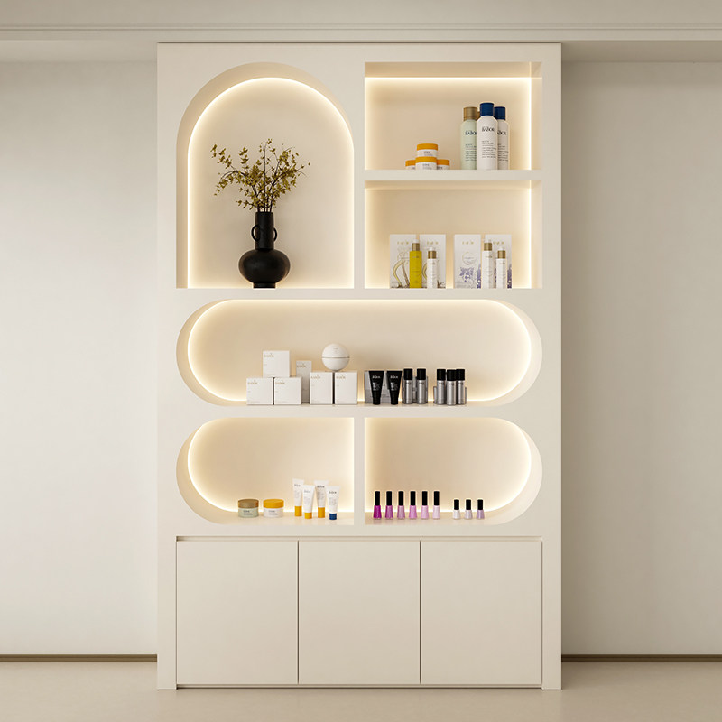 高級ディスプレイキャビネットスキンケア化粧品収納ラック美容院 - Luxury Skincare Shop のレビューと価格