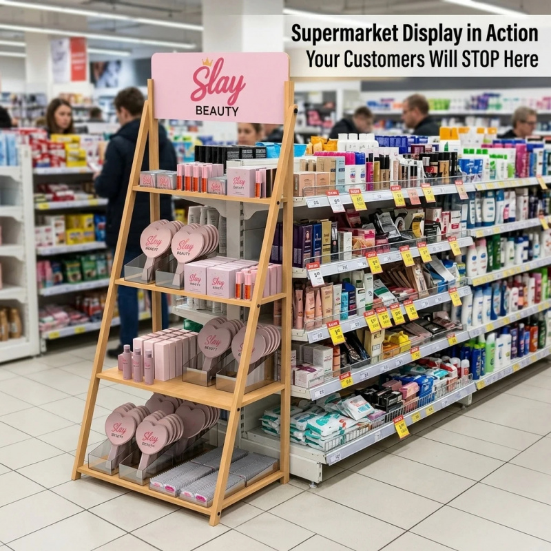 カスタム高級木製化粧品陳列台 香水スキンケア小売店木製ディス - Luxury Skincare Shop のレビューと価格
